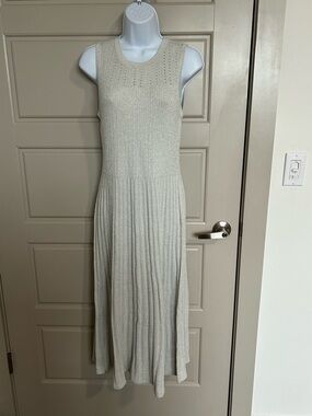 INC International Concepts Sleeveless Midi Dress in Silver
